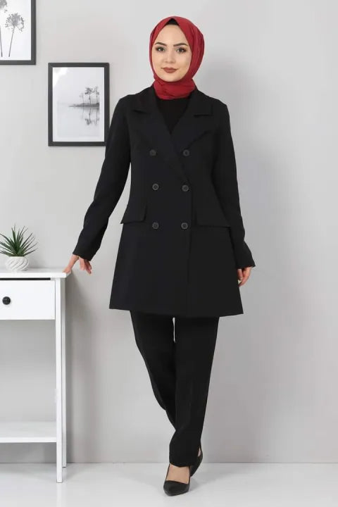 winter Co-Cord set pant coat set for women