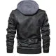 Autumn New Men's Leather Jackets Trendy Casual Motorcycle PU Jacket Streetwear Solid Color Windproof Biker Leather Coats